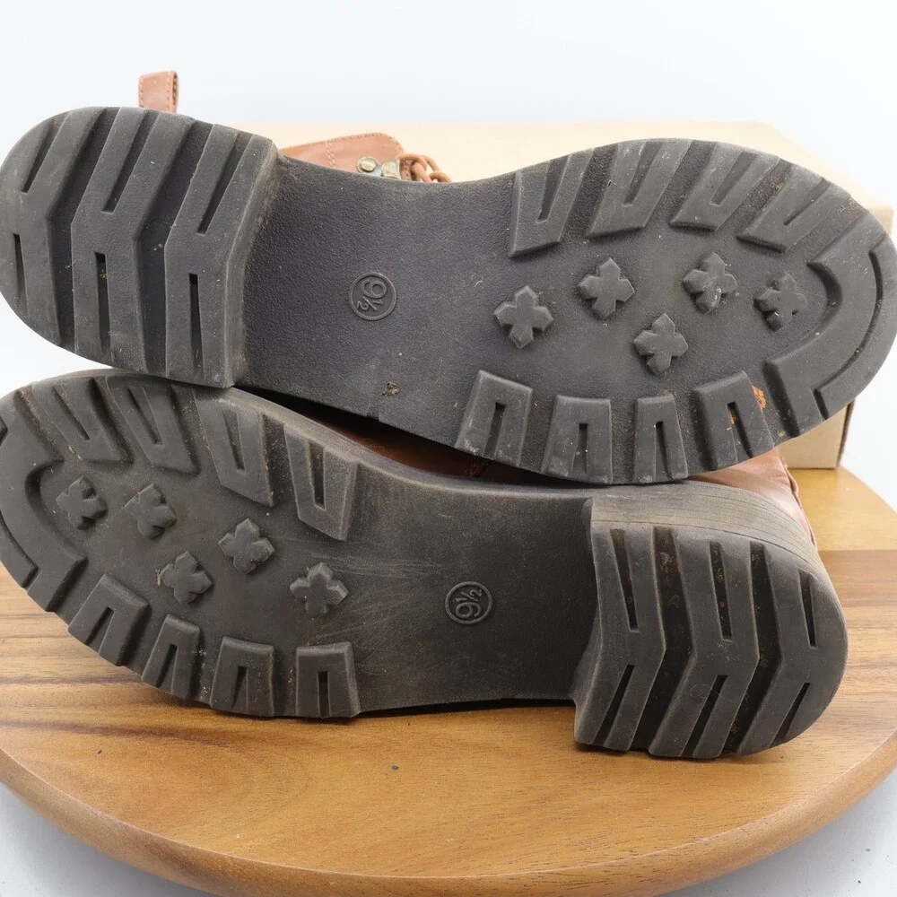 Universal Thread Women Chukka Boots Brown Synthetic Zip Size 9.5 - Picture 8 of 9